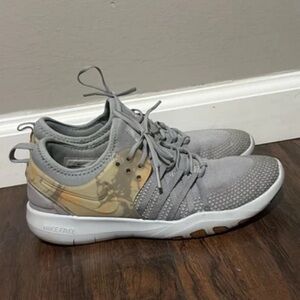 Nike Free Gray and Beige Sneakers